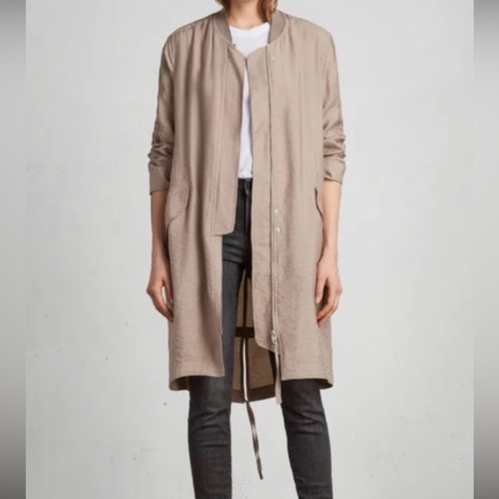 Women's dusty pink Long Coat